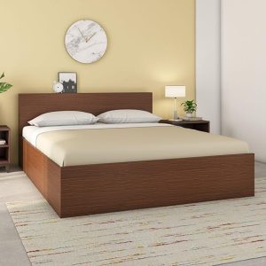 Plus Wooden King Bed with Box Storage