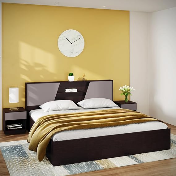 Hannah King Size Engineered Wood Bed