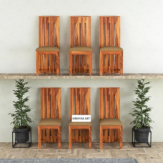 Wooden Dining Chairs Set of 6