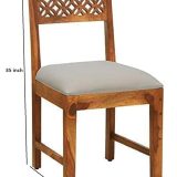 Wood CNC Dining Study Chair Set