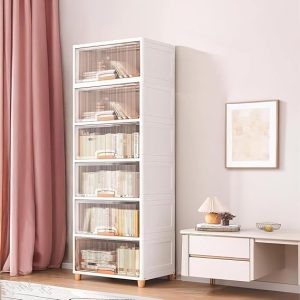 6 Tier Foldable Plastic Rack for Storage