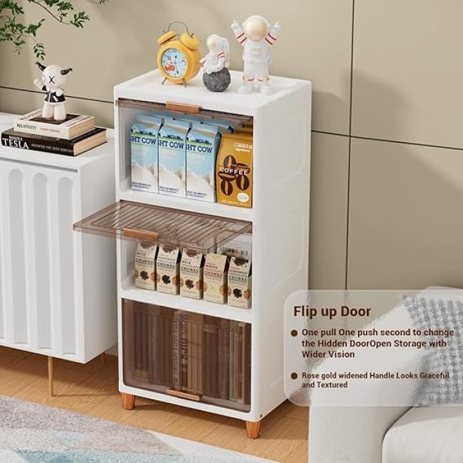 6 Tier Foldable Plastic Rack for Storage
