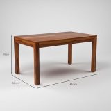Solid Sheesham Wood 6 Seater Dining