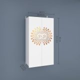 Anikaa Engineered Wood Spirit LED Light Wall