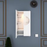 Anikaa Engineered Wood Spirit LED Light Wall