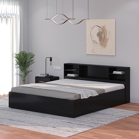 King Size Bed Engineered Wood with Box