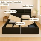 King Size Bed Engineered Wood with Box