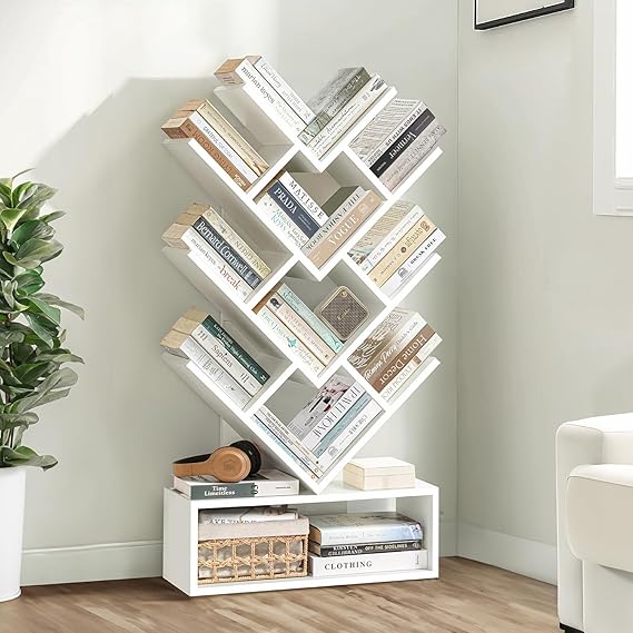 Book Shelf for Home - 11 Tier Tree Shaped