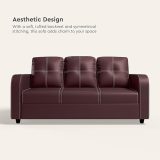 3 Seater Synthetic Leather Sofa