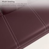 3 Seater Synthetic Leather Sofa