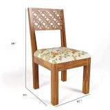 Wood Dining Table(57x35) with 6 Chairs