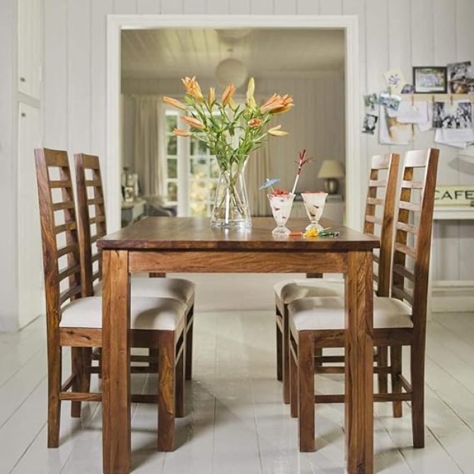 Wood Dining Table Set