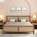Wooden Queen Size Bed Without Storage