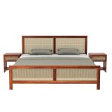 Wooden Queen Size Bed Without Storage