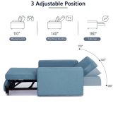 2 Seater Pull-Out Premium Fabric Sofa Cum Bed
