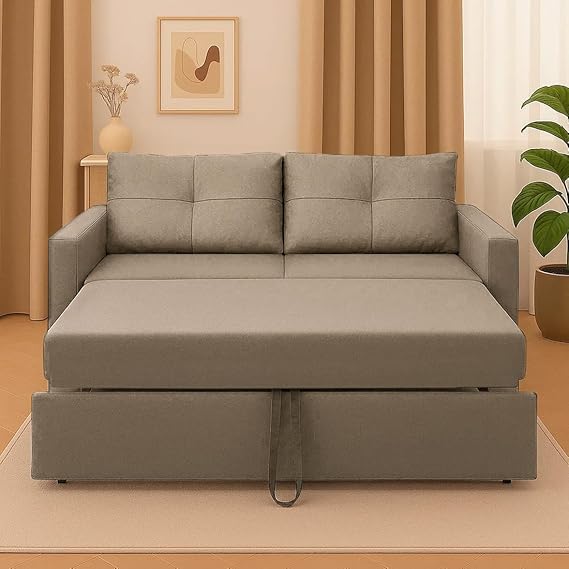 Seater Pull-Out Premium Fabric Sofa Cum Bed Sofa Set