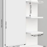 Dressing Table Mirror With Shelves