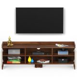 BLUEWUD Charley Engineering Wood Floor Standing TV